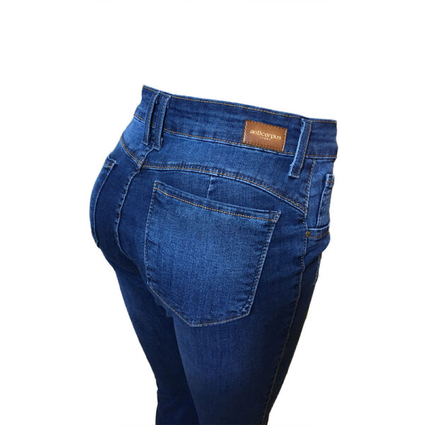 Calça Jeans Skinny Feminina Cintura Alta Azul - Anticorpus - Imagem 3