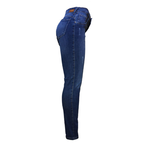 Calça Jeans Skinny Feminina Cintura Alta Azul - Anticorpus - Imagem 2